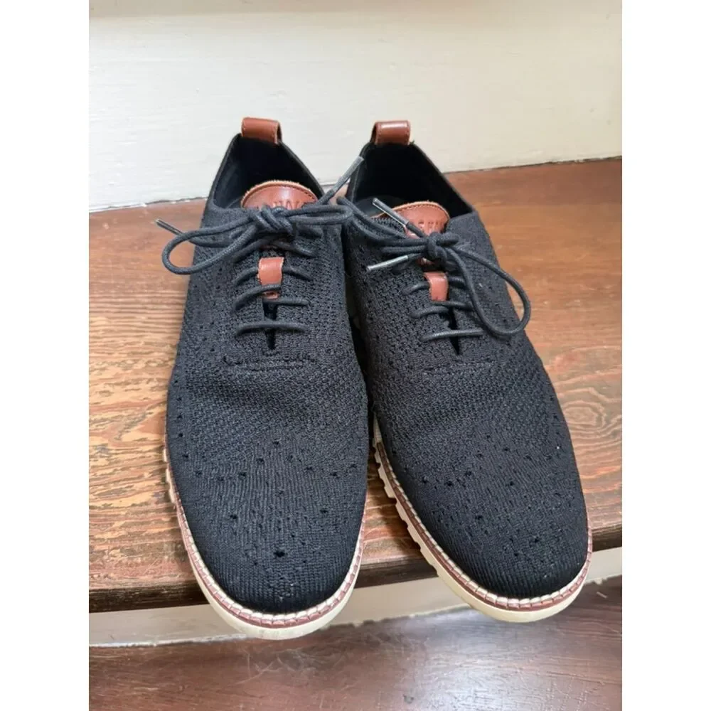 Cole Haan Men's Shoes Size 7 M ZeroGrand Stitchlite Wingtip Oxford Black
